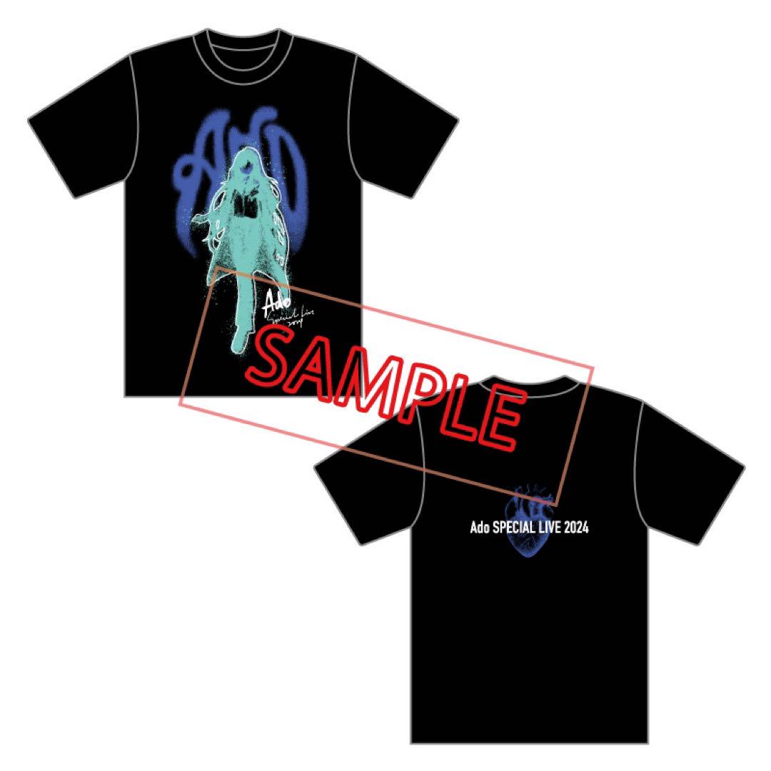 Ado　心臓　ファッショナブルTシャツ　会場限定　新品　Lサイズ Ado 2024LIVE【心臓】限定 ファッショナブルTシャツb（大）＋