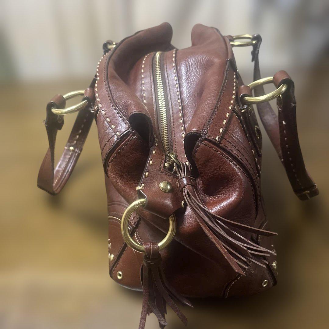 良品 107 Vintage Coach ハンドバッグ レザー ブラウン - メルカリ