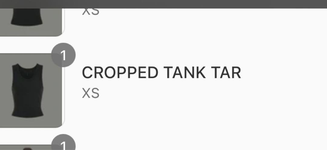 Entire Studios Cropped tank タンクトップ