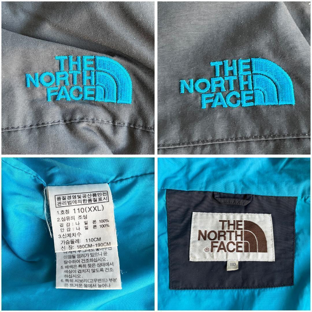 ノースフェイス ナイロンジャケット ブルゾン 刺繍 2XL グレー 13546 ノースフェイス ナイロンジャケット ブルゾン 刺繍 2XL グレー 13546