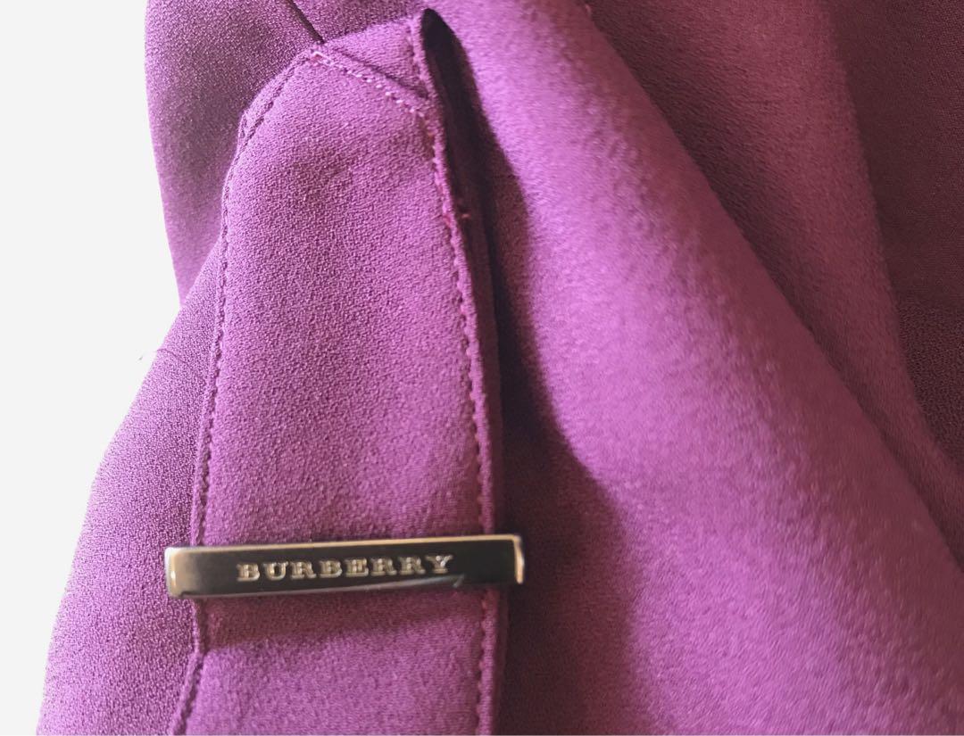 ✨BURBERRY LONDONシルク100% カシュクールしなやかワンピース