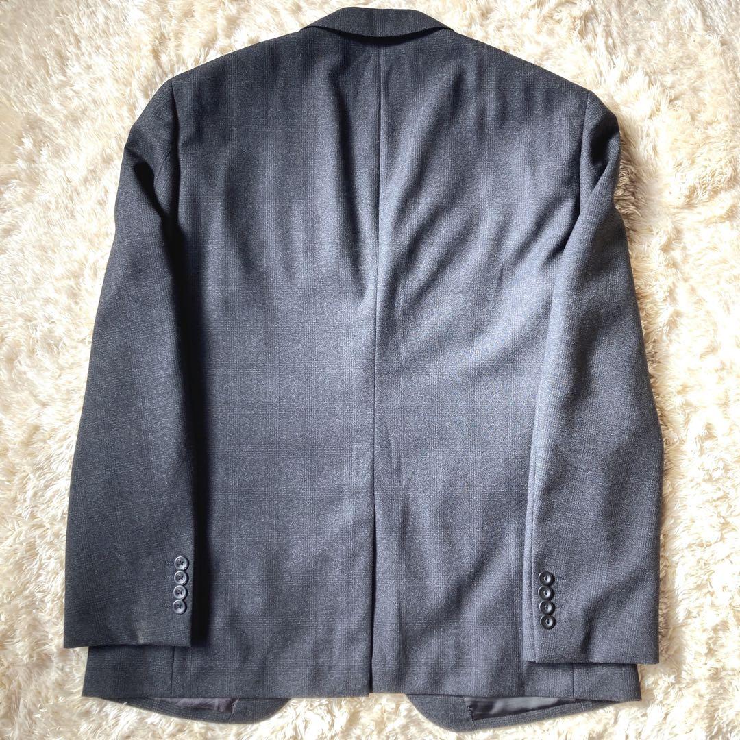 美品  3ピーススーツ セットアップ　グレンチェック　ネイビー　AB6体　M