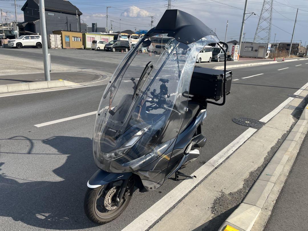 PCX125　JK05　ブルーメタリックカラー　最高峰のルーフシールドフル装備 234,000円