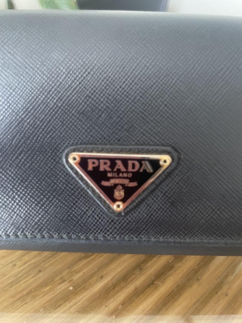 PRADA サフィアーノレザー 長財布 ブラック