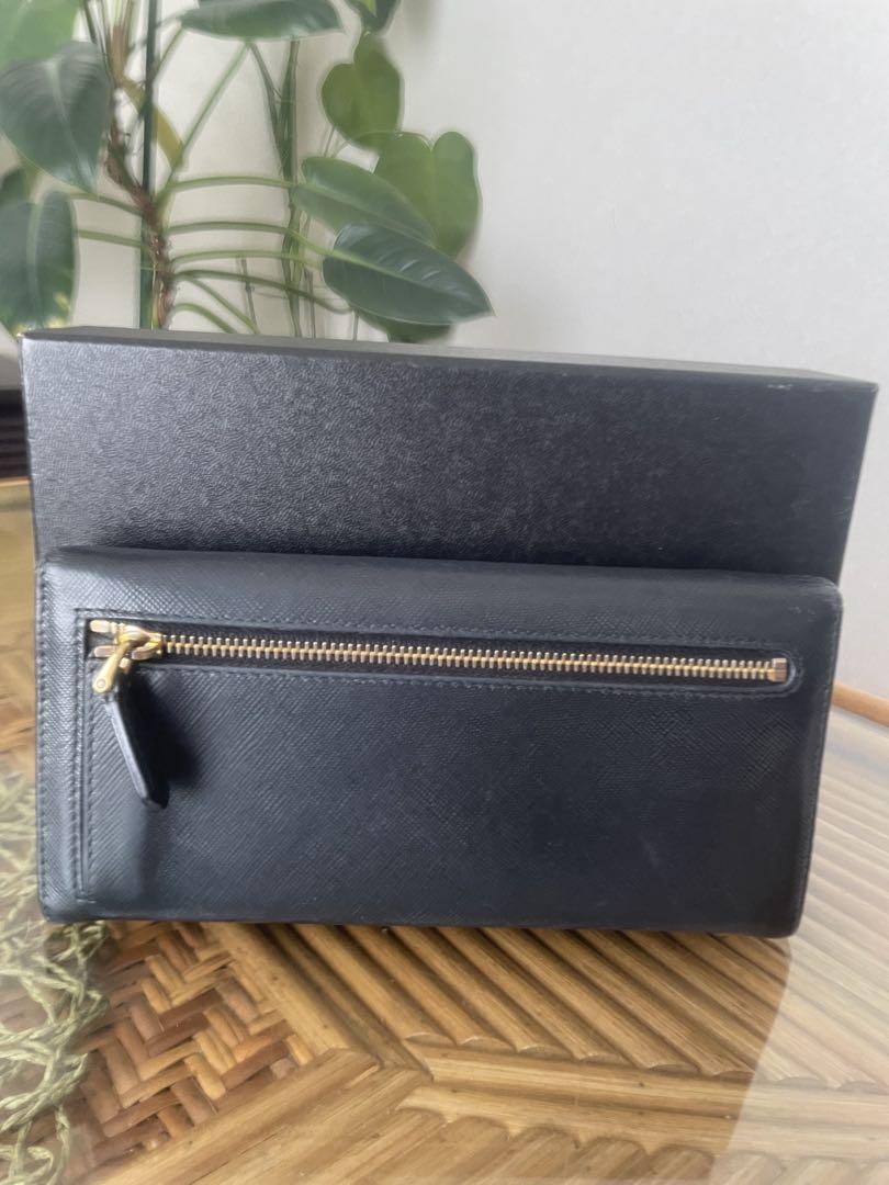 PRADA サフィアーノレザー 長財布 ブラック