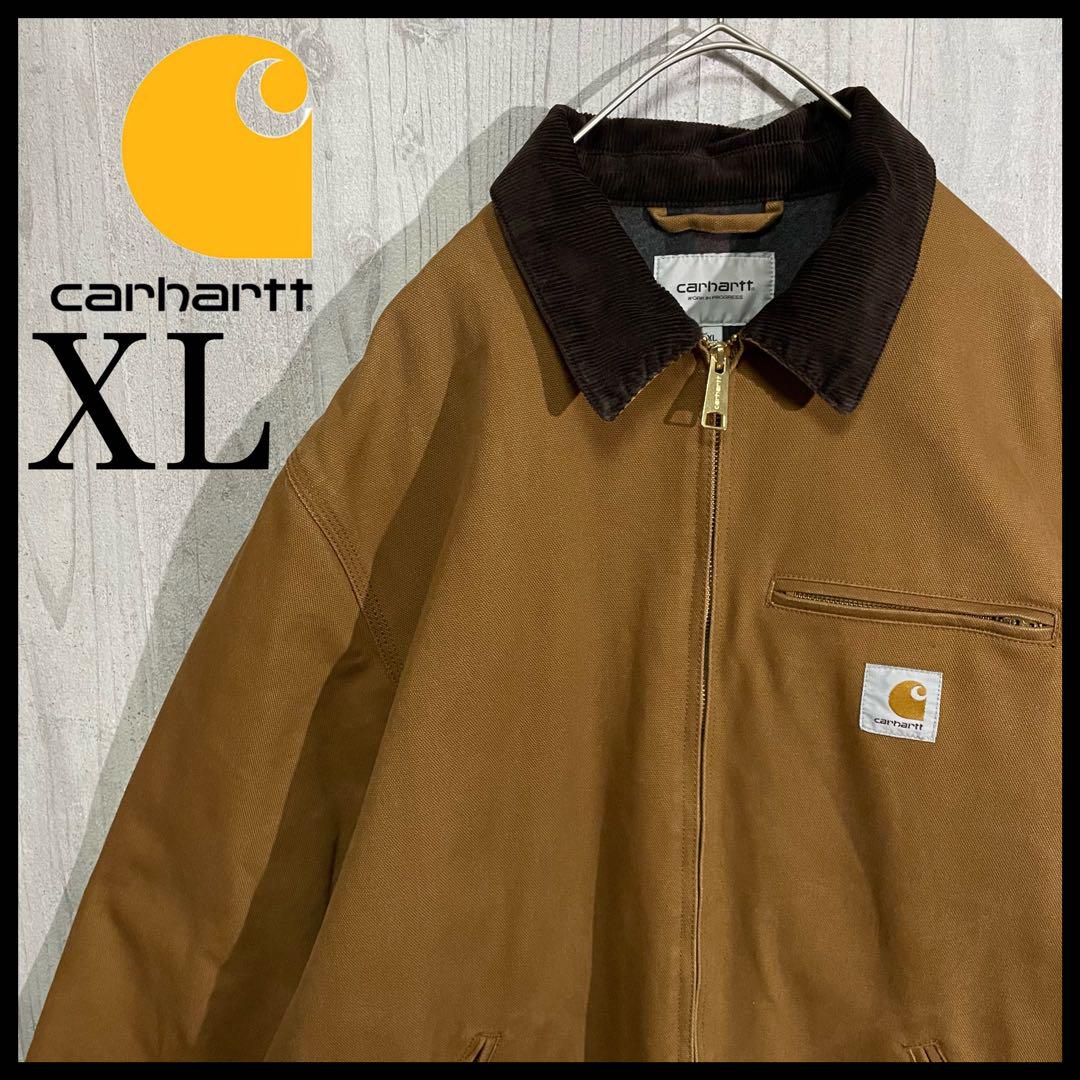 超人気モデル】カーハートWIP パッチロゴ付 デトロイトジャケット XL｜ファッション