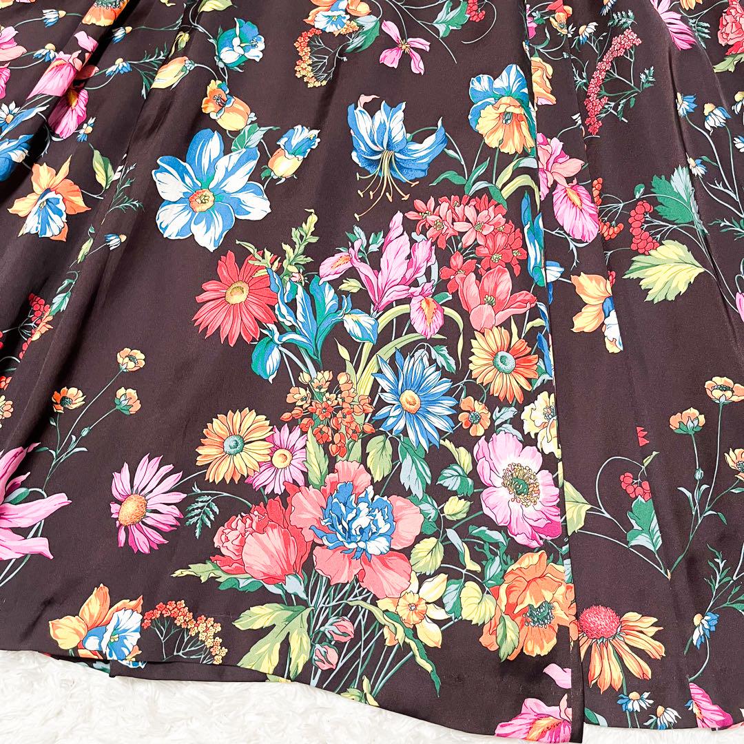 美品♡グレースコンチネンタル サテンボタニカルシャツ