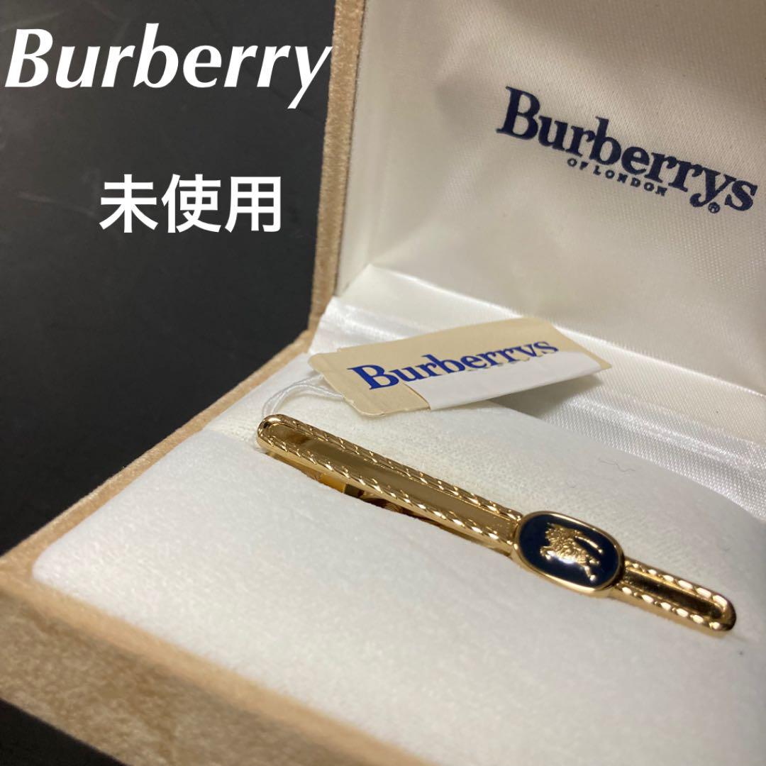 未使用 希少 Burberrys バーバリー タイピン ホースロゴ 箱付き
