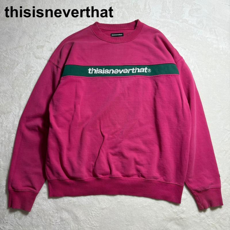 Amazon.co.jp: 韓国thisisneverthat クラシックな文字刺繍と