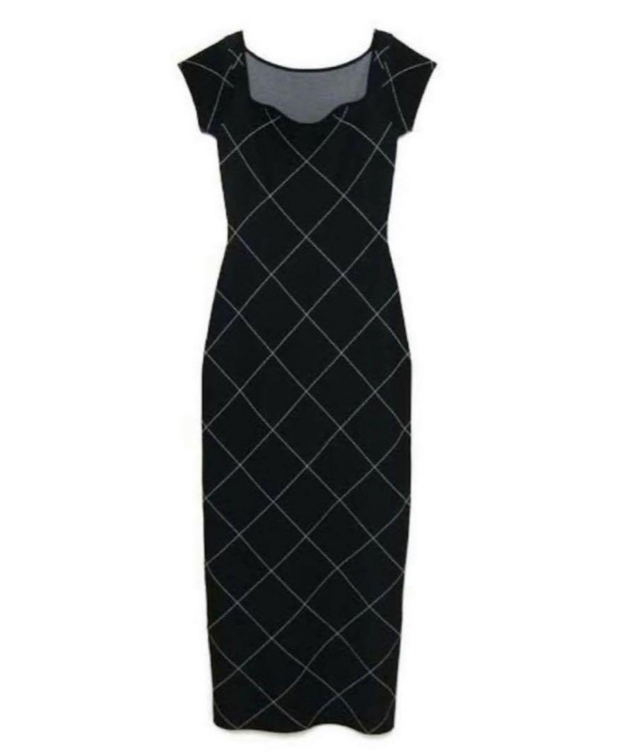 melt the lady fleeting check dress