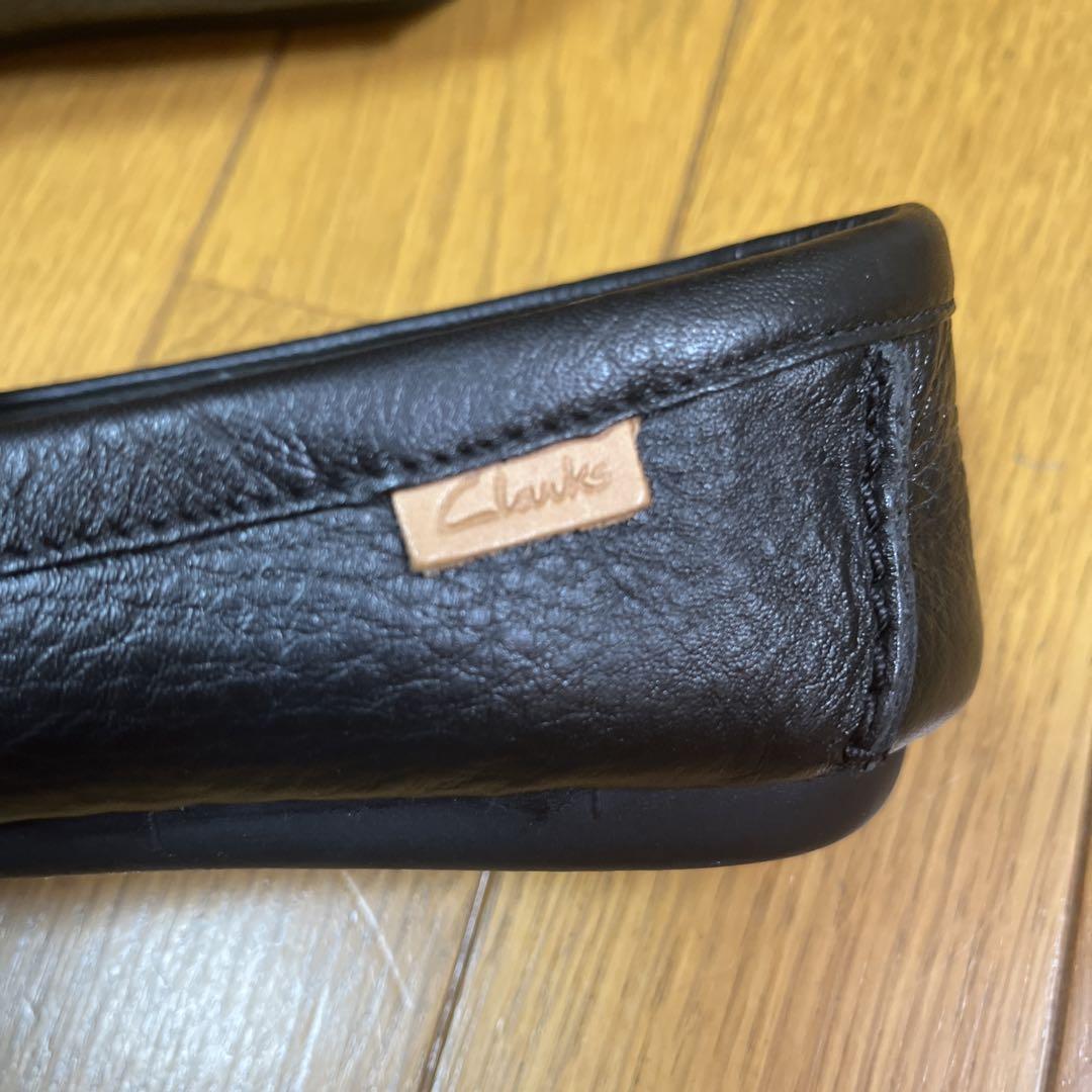 Clarks 黒 レザー ローファー 未使用 - メルカリ