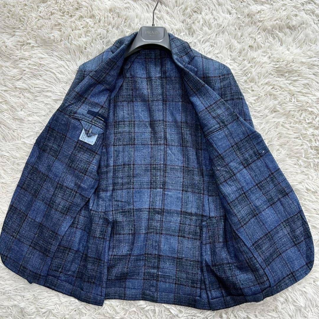 LARDINI テーラードジャケット 麻100% リネン 48 イタリア製