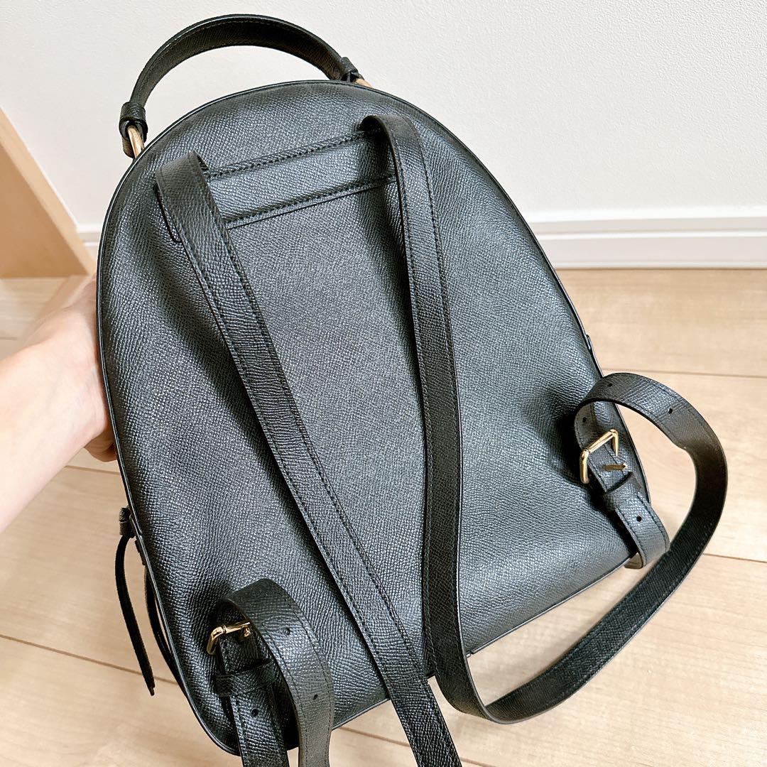 COACH レザーリュック ブラック 型崩れなし