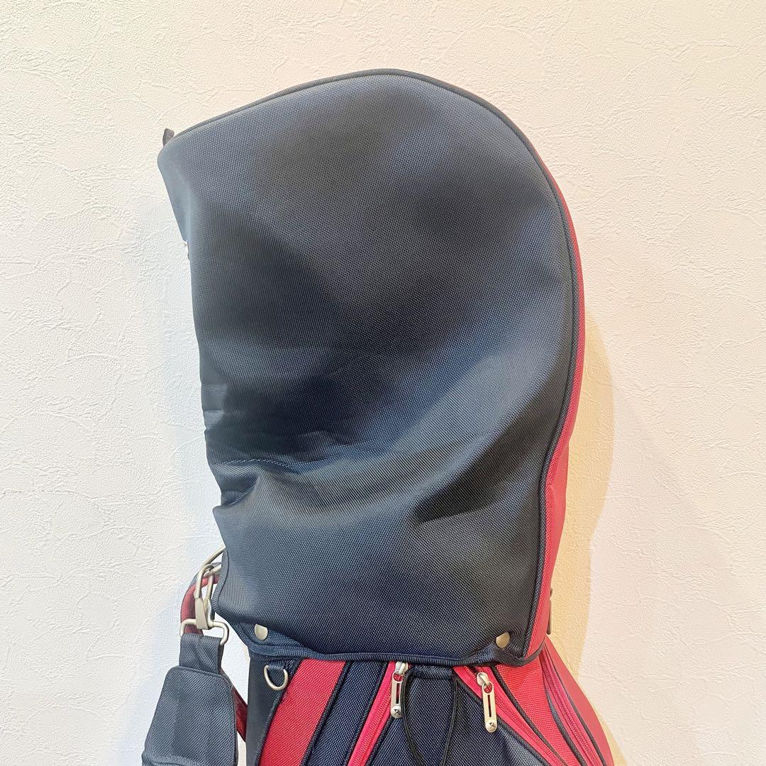 【値下げOK】アーノルドパーマー キャディバッグ 紺色×赤色