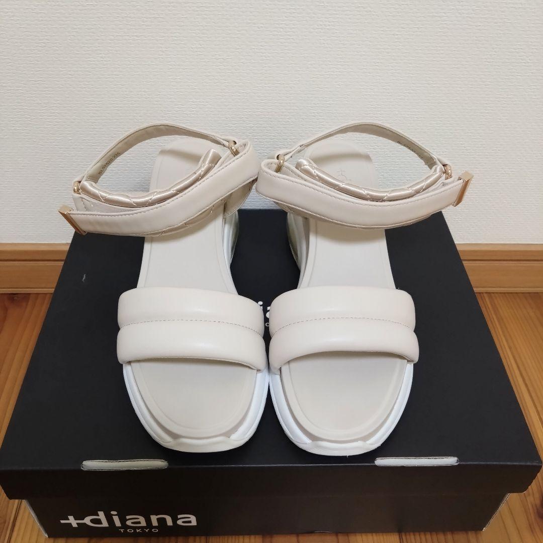 【送料込】 美品】+diana エアクッションパデッドスポサン ピンク 23.5 靴