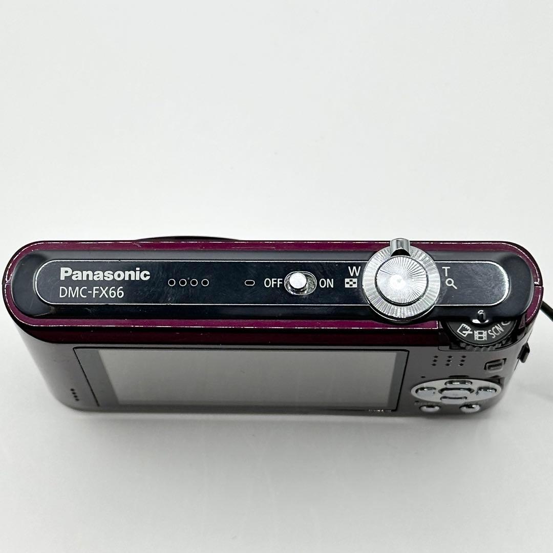 極美品 Panasonic デジカメ LUMIX DMC-FX66 パープル Top Mint] Panasonic Lumix DMC-FX66 Viola Fotocamera Digitale