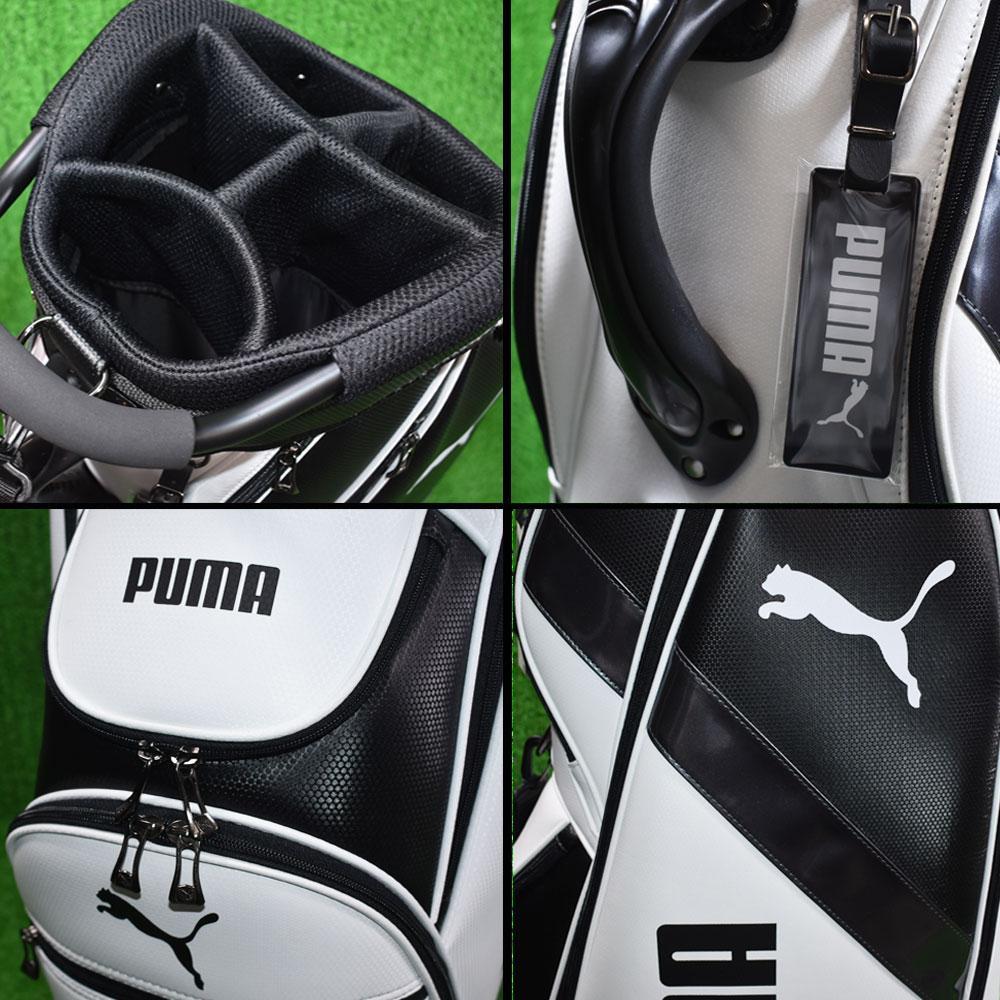 ＰＵＭＡ プーマ ゴルフ キャディバッグ９.５型【白×黒】新品！