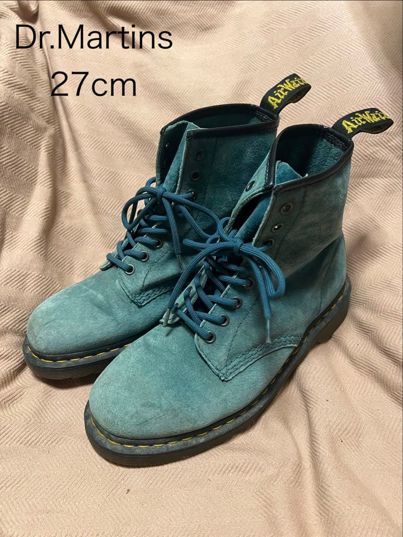 Dr.Martens ドクターマーチン スエードブーツ ブルー8ホール27cm Dr.Martens