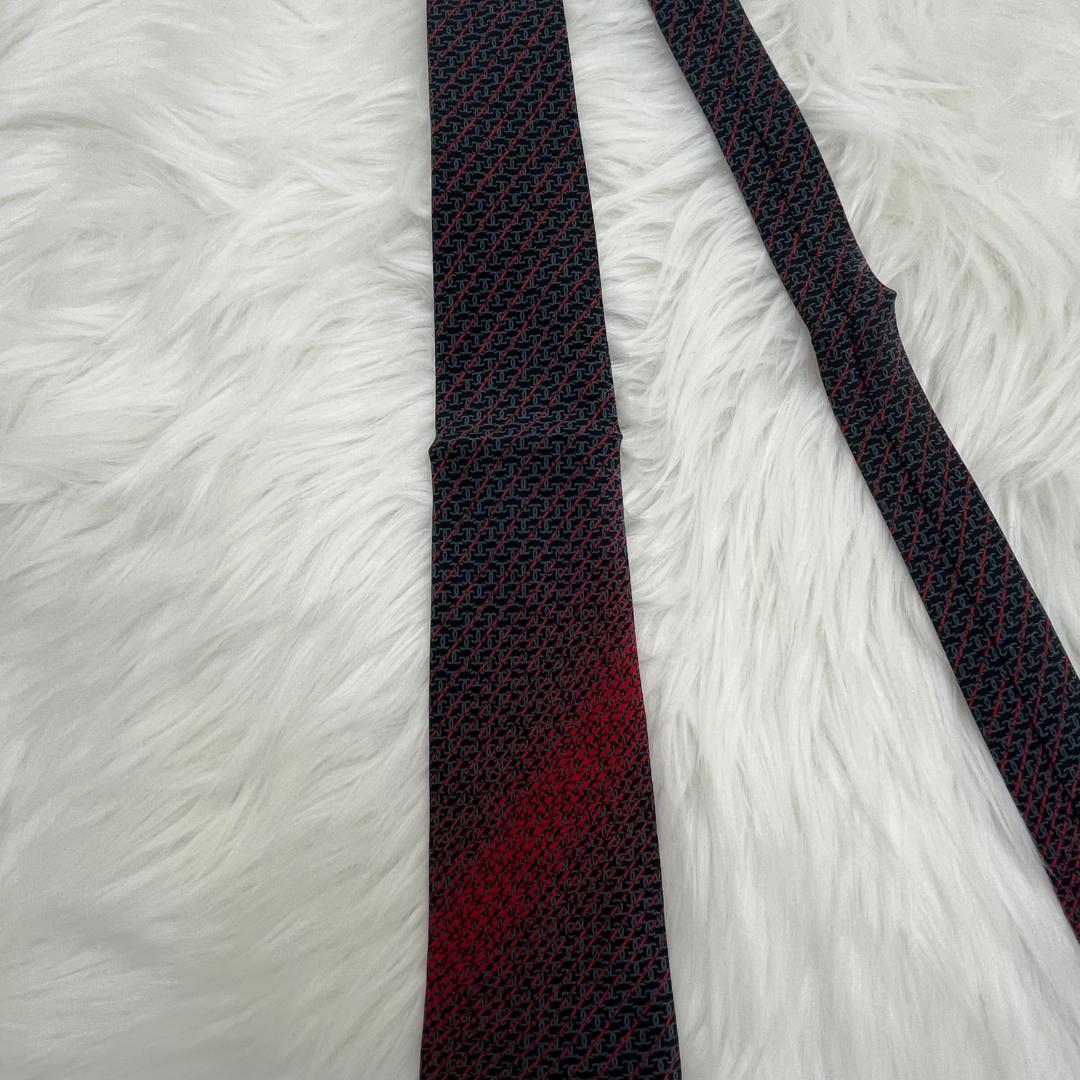 美品✨CHANEL シャネル 高級シルクネクタイ 総柄　ココマーク