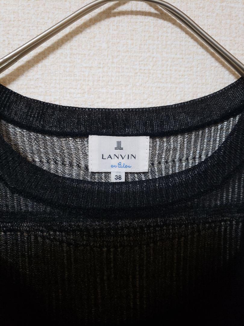 LANVIN en Bleu シアーニットワンピース