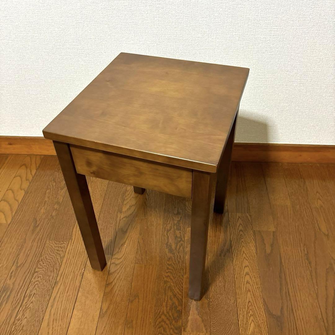 【美品】無印良品 ベッドサイドテーブル ブラウン