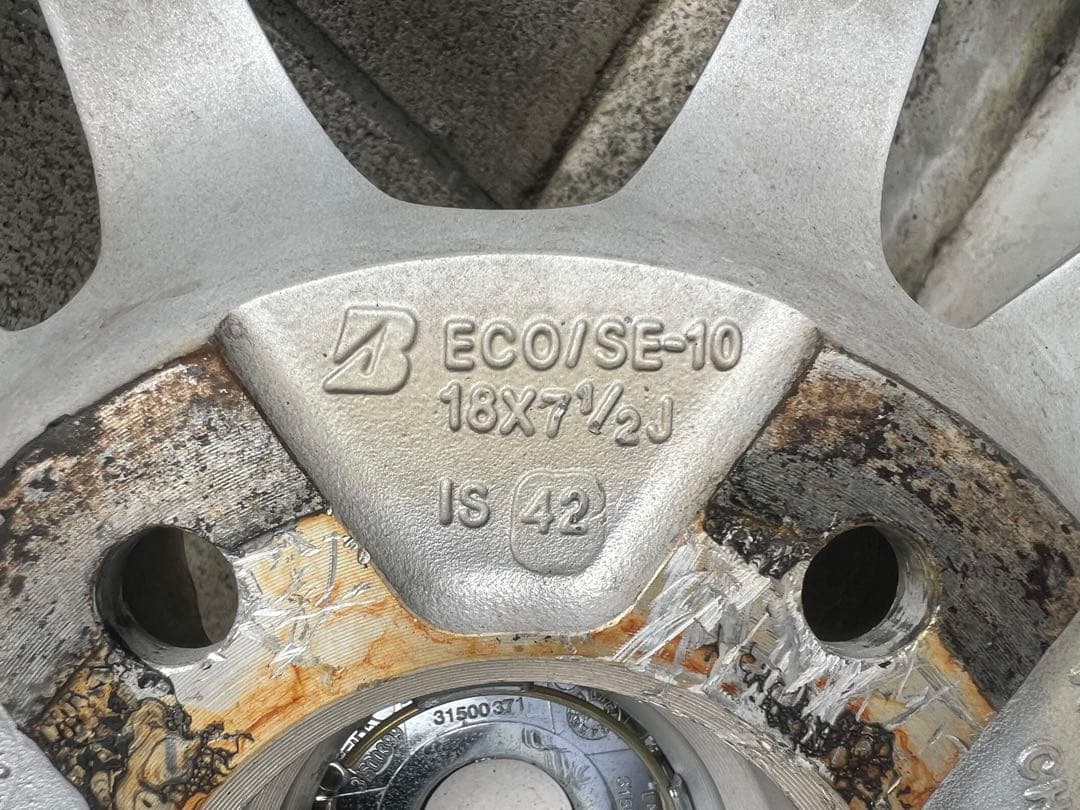 スタッドレスホイールセットBS VRX2 245/50R18 4本セットの2本①