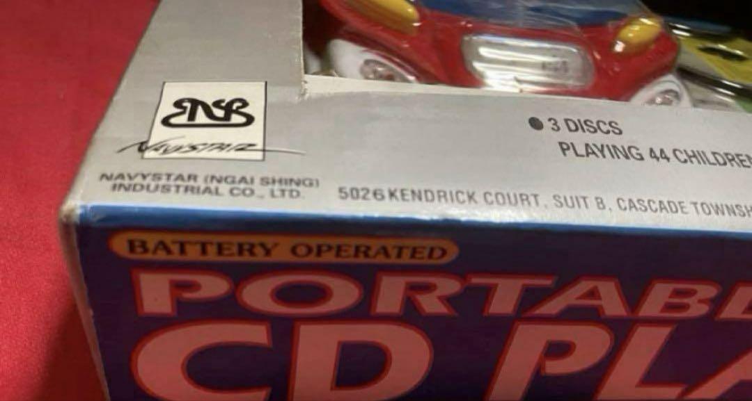 超稀少80s美品クラシックTOYポータブルミニCDプレーヤー作動確認済み（未使用