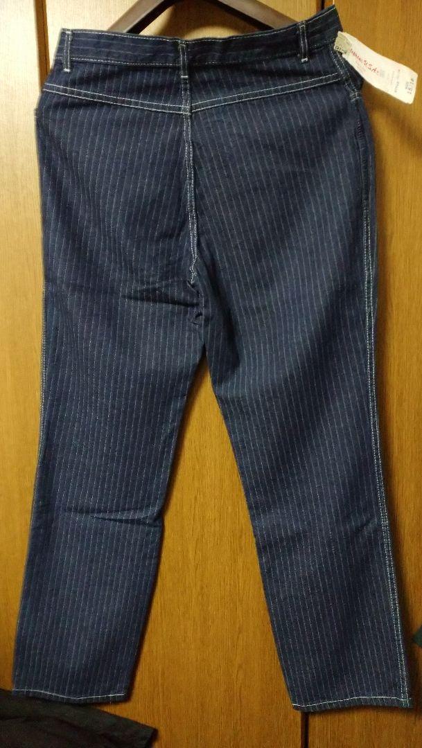 デッド NOS 70s USA製 ビンテージ ストライプ デニムパンツ
