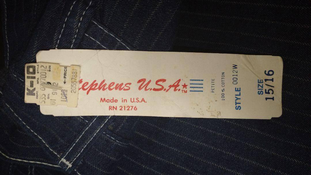 デッド NOS 70s USA製 ビンテージ ストライプ デニムパンツ