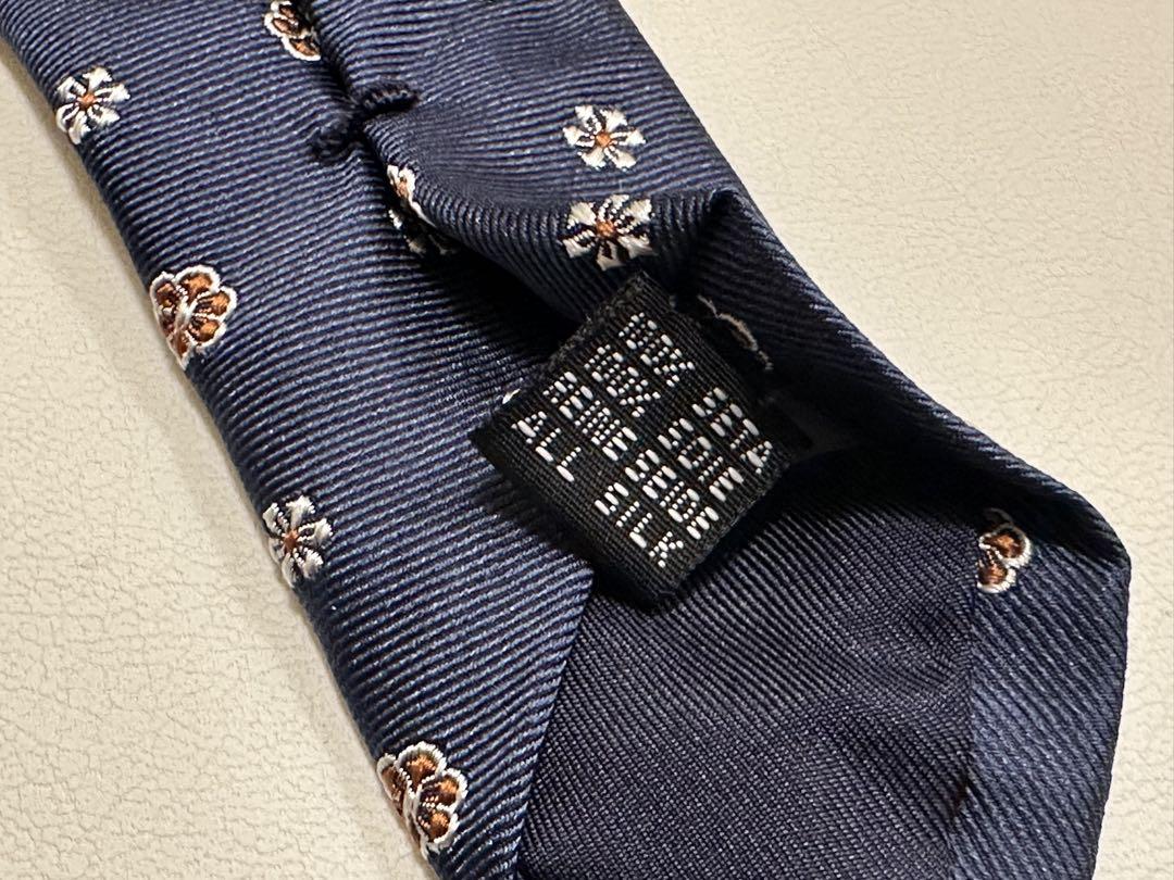 【タグ付　未使用品】ステファノビジ♡ネクタイ☆ネイビー♡花柄 ドット×花柄タイ（2187994）｜STEFANO BIGI(ステファノ ビジ
