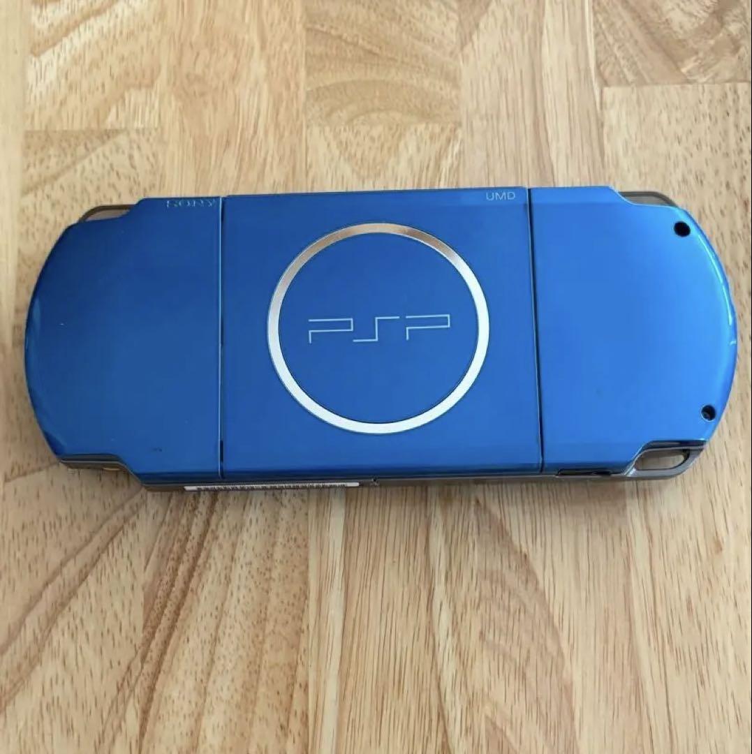 PSP 青色 本体 + ゲーム3本 + 充電器
