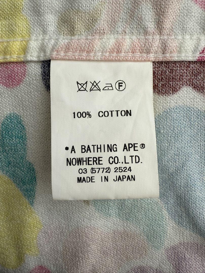 マルチカモ 半袖シャツa bathing ape camo エイプ迷彩