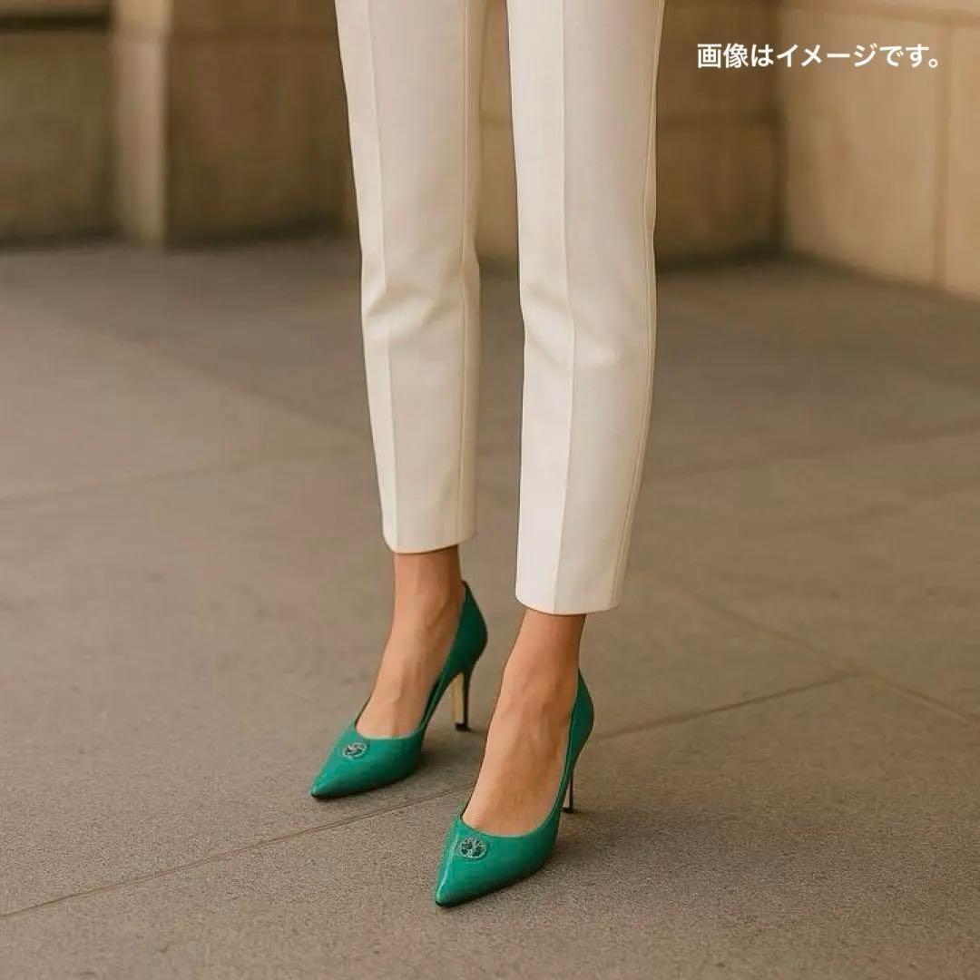 未使用 定価176000円ルイヴィトン　パンプス ポインテッド ロゴ エナメル