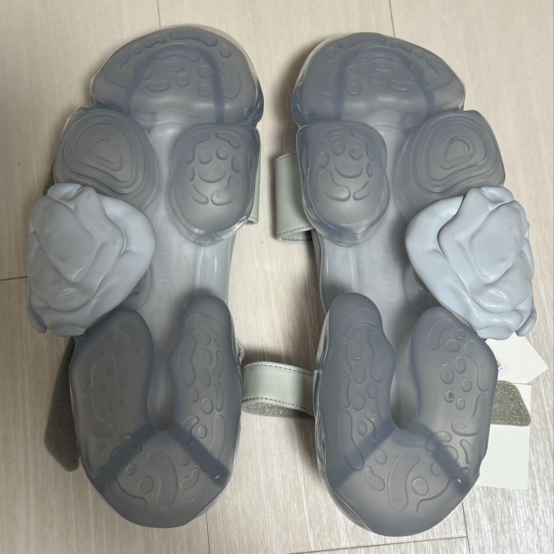 EU40 MOOPIE LEATHER SANDAL GRAY×ICE GRAY