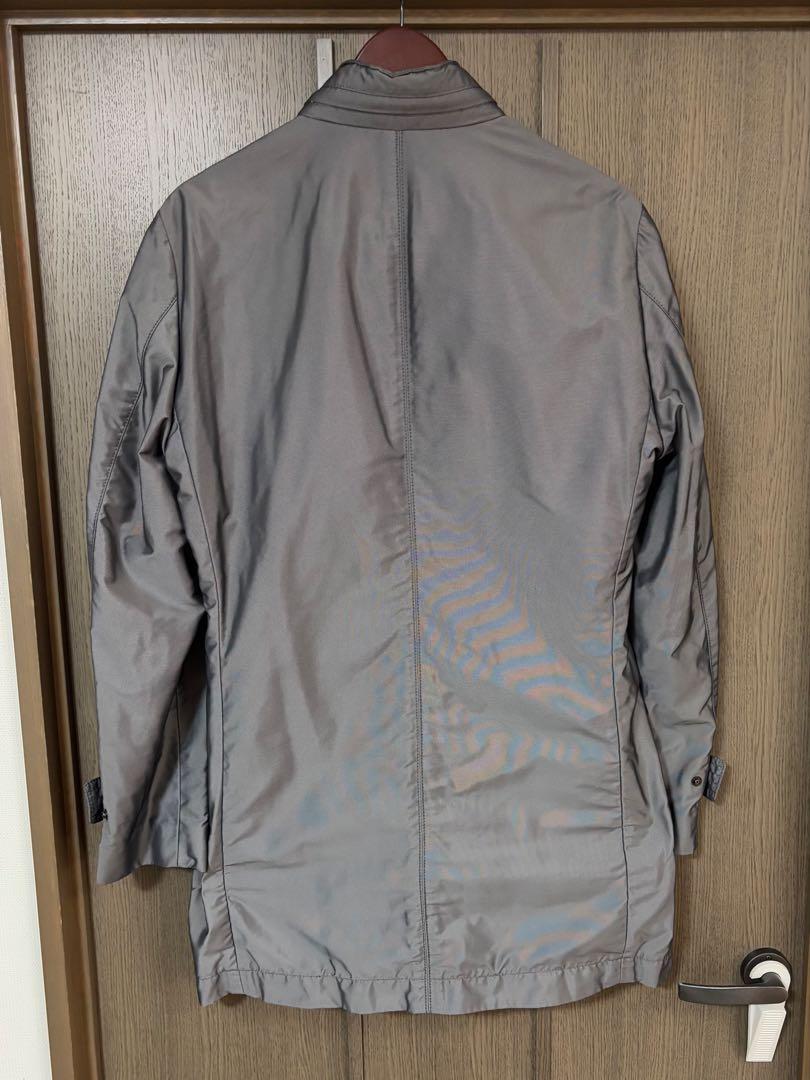 ヒューゴボス　 シルバーグレー　コート　撥水加工