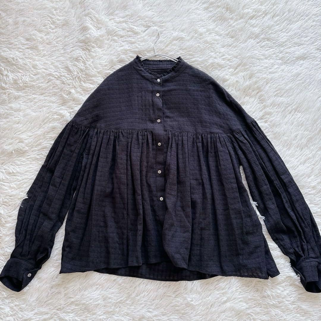 SHIPS 新品✨ 〈洗濯機可能〉スタンドフリル ボリューム ブラウス