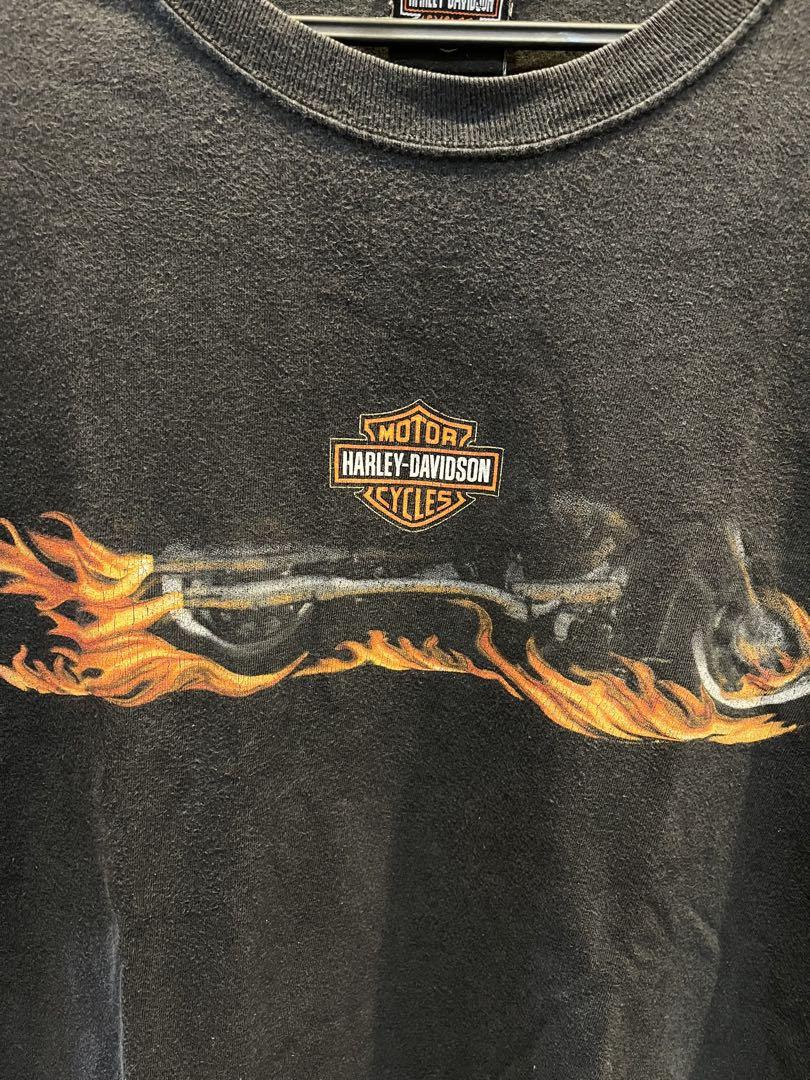 00s Harley Davidson “flame” L T-shirt
