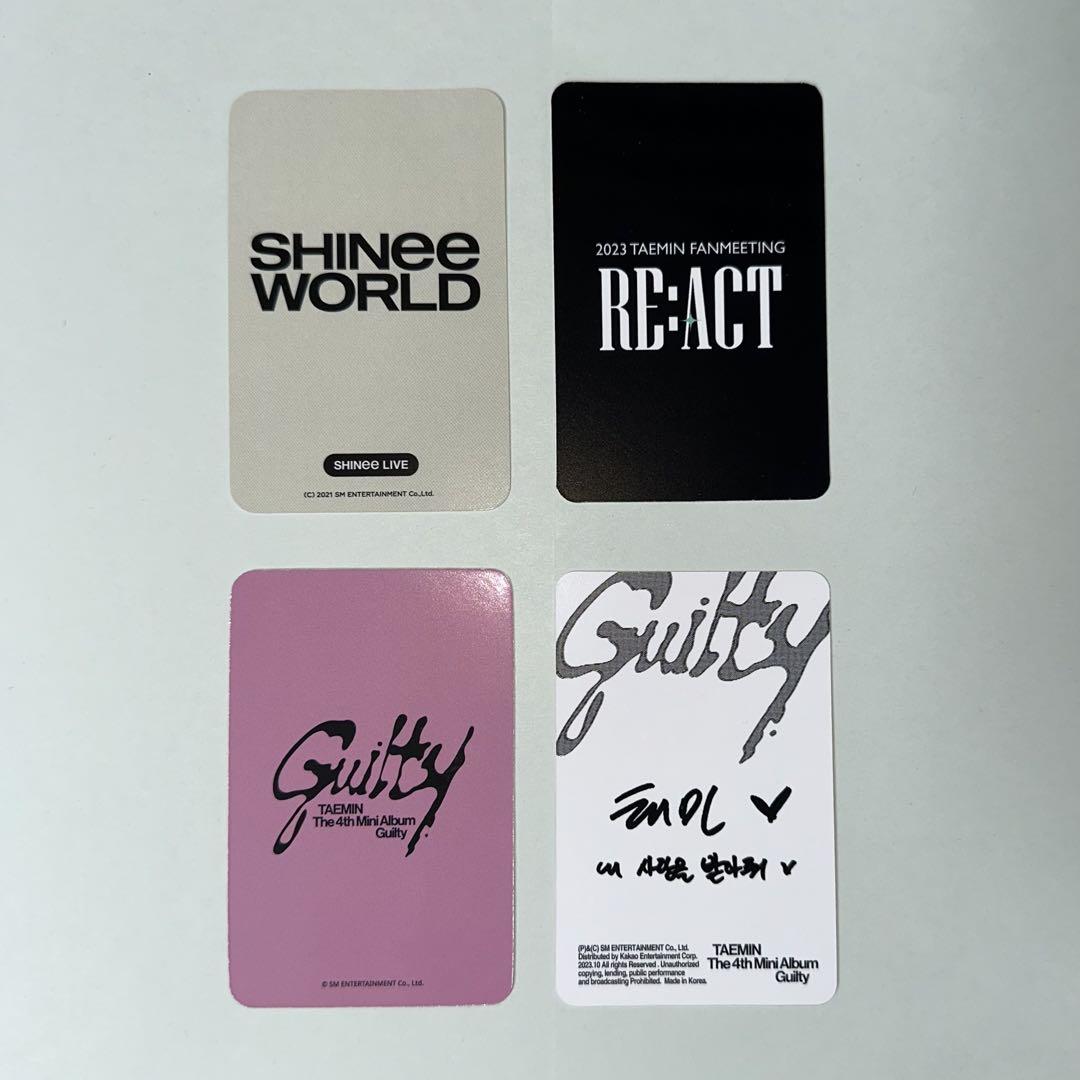 SHINee テミン　JOGUMAN トレカ　ポップアップストア　A B 特典 SHINee テミン JOGUMAN トレカ ポップアップストア A B 特典