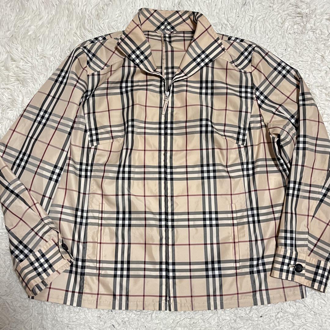 バーバリー✨ジャケット　ブルゾン　ノバチェック　Lサイズ　大きいサイズ 美品 大きいサイズ BURBERRY キルティングジャケット ノバ