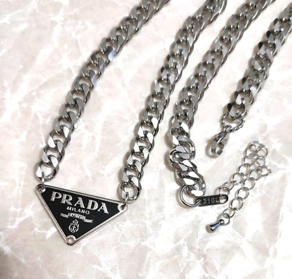 プラダ 箱付き PRADA ユニセックス 1VERX-m43848122183 ネックレス アレルギー対応 爆買い特価