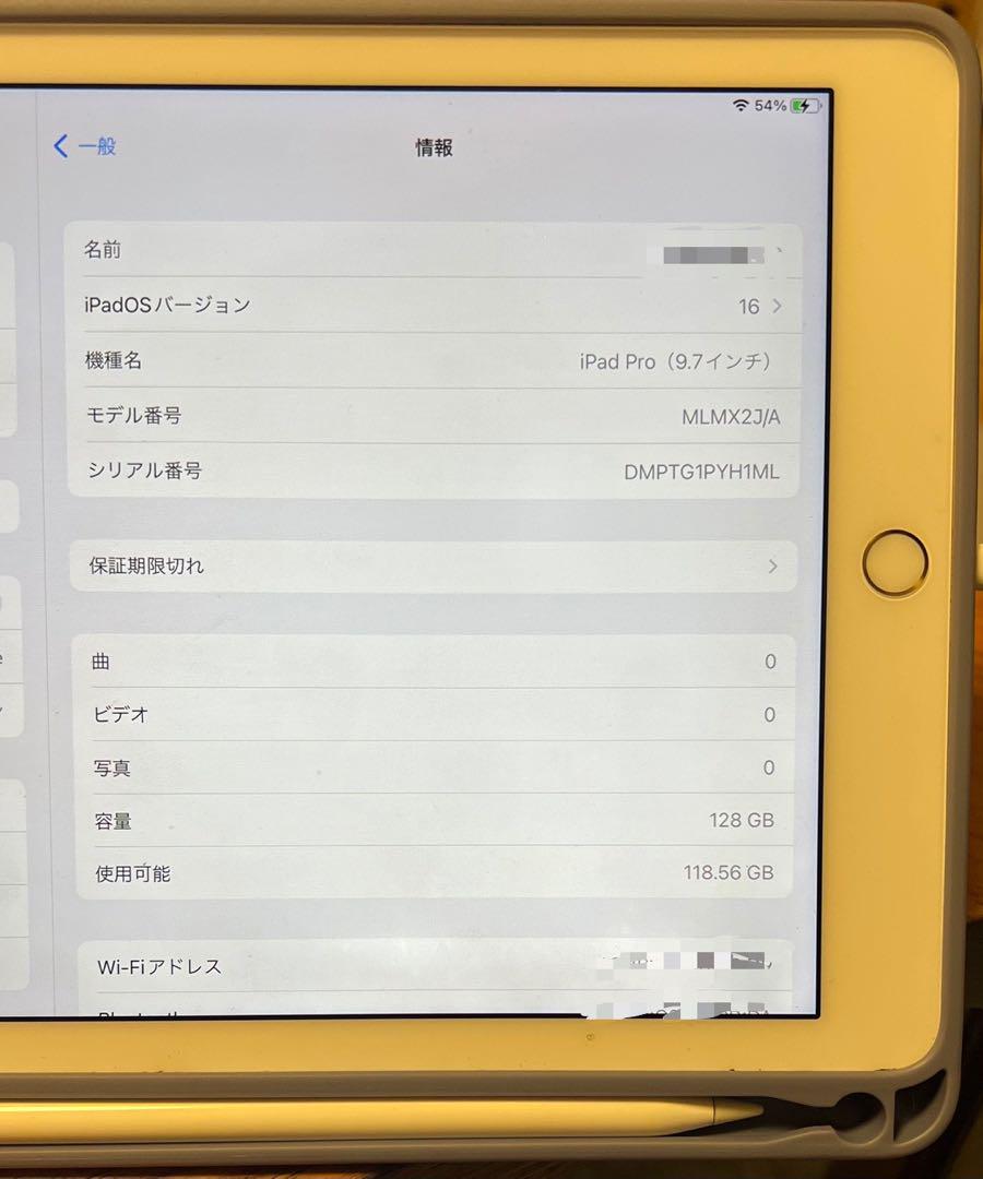 ⭐️Pencil ケース付⭐️ iPad Pro 9.7インチ 128GB ゴールド ⭐️Pencil ケース付⭐️ iPad Pro 9.7インチ 128GB ゴールド