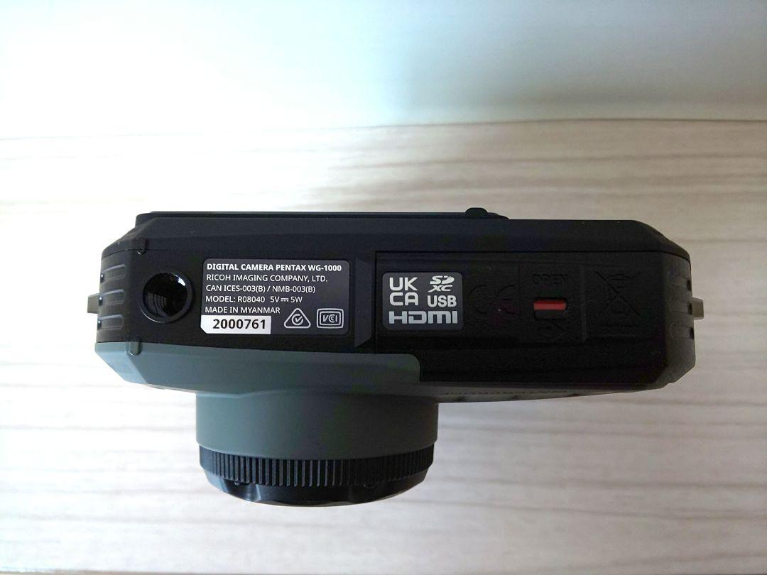 【美品】デジタルカメラ★PENTAX★WG-1000(オリーブ)