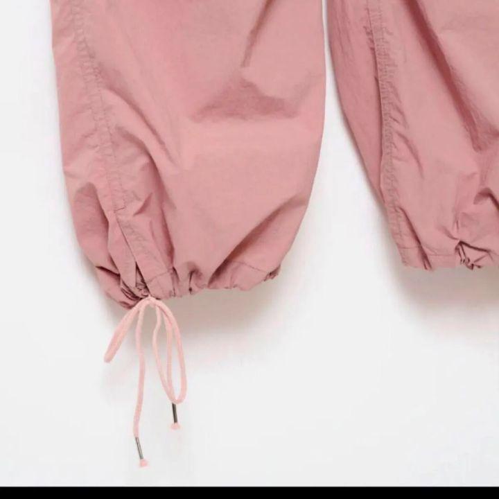 未使用 SHISHIKUI パラシュートPANTS NEW PINK S - メルカリ