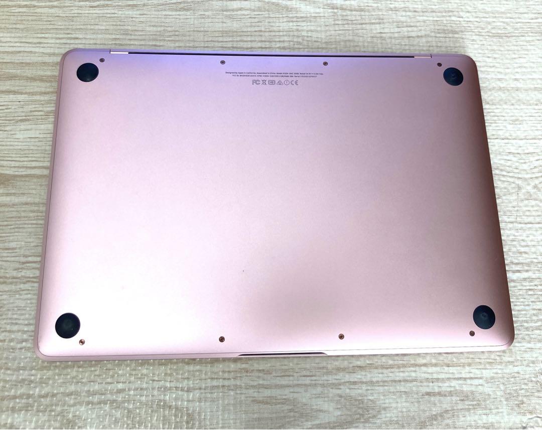 【美品】MacBook 2017 SSD256GB ローズゴールドパソコンPC MacBook ローズゴールド 12インチ 2017年製