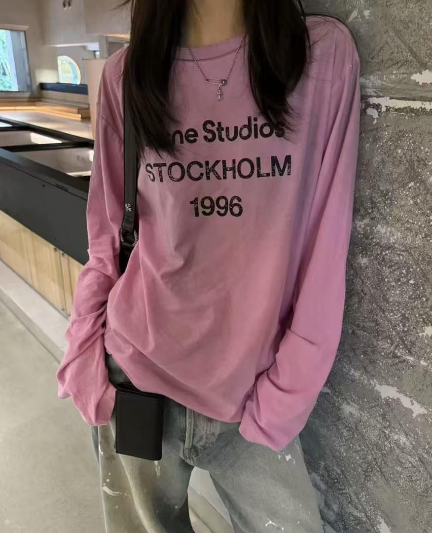 Acne Studios ロゴプリント LOGO T-SHIRT 長袖Tシャツ