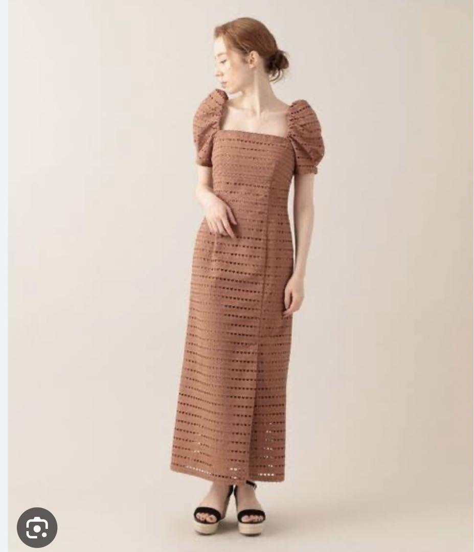 DEICY 　mecouture　ハートカットワークワンピース