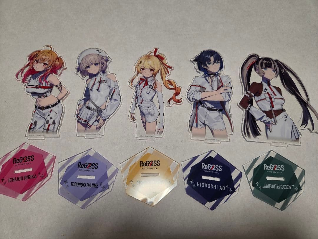 ホロライブReGLOSS ハーフアニバーサリー アクリルスタンドセット リグロス目立った傷や汚れなし