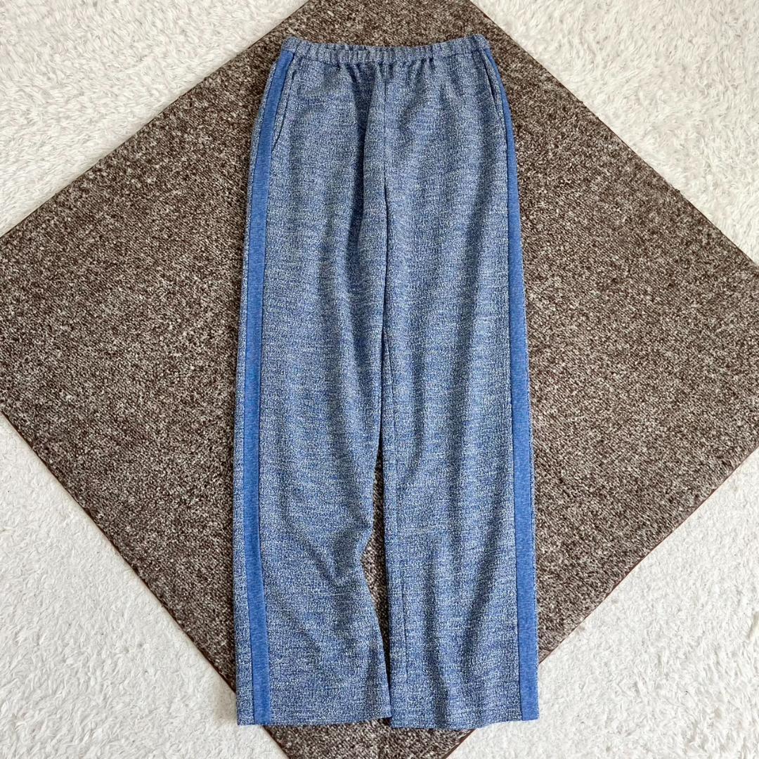 24SS✨未使用級✨6 ロク カットソーラインパンツ 洗える 伸縮性 水色 38