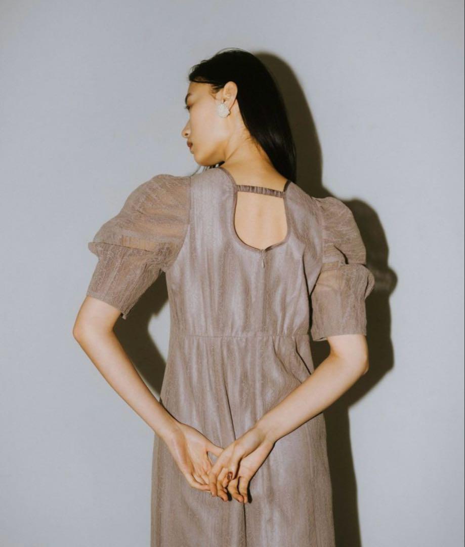 andresd lettering lace dress