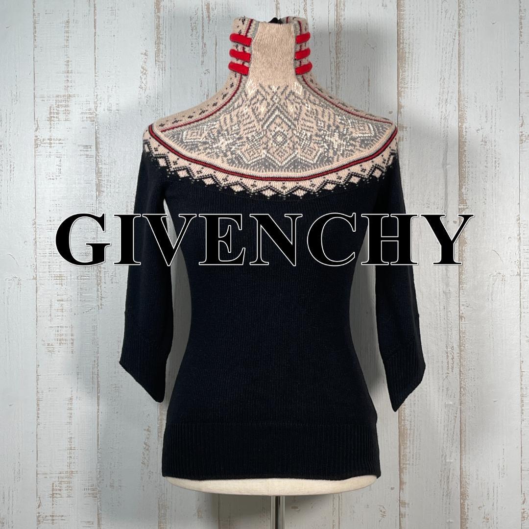 【極美品】GIVENCHY ジバンシー ニット タートルネック 黒